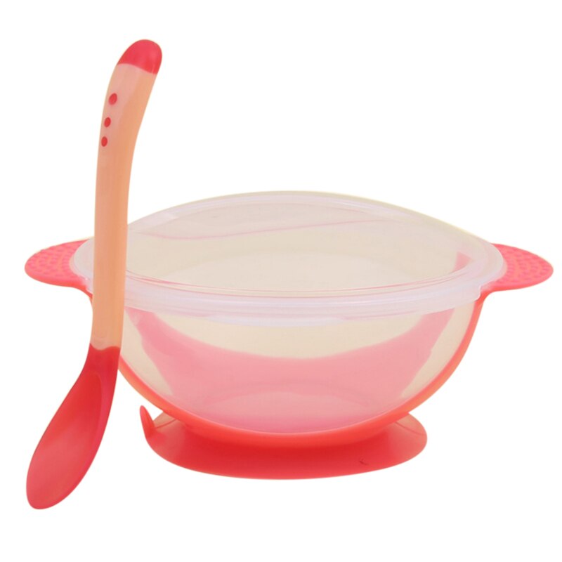 Baby Dinnerware Anti Wheat Straw Training Plate Cartoon Bear Kids Dishes Baby Bowl+spoon+fork Feeding Food Tableware Set: color 23