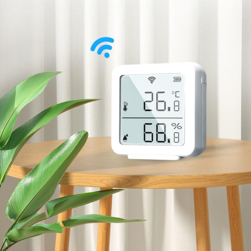 TUYA WiFi Temperature And Humidity Sensor Temperature Humidity Monitor Smart Home Automation Work With Alexa Google Home