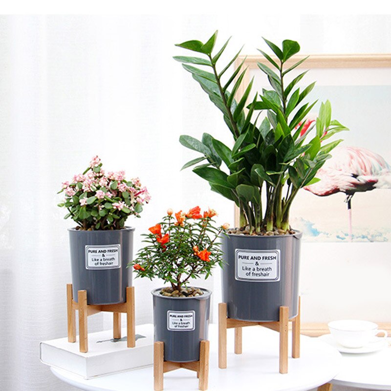 Planta de maceta de madera para flores de madera pantalla maceta Rack casa moderna decoración para sala de estar SDF-SHIP