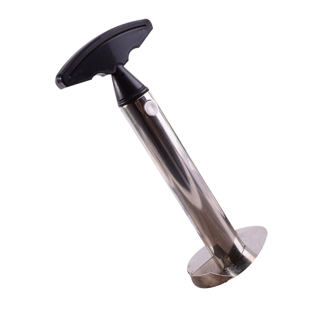Roestvrij Staal Ananas Schiller Ananas Snijmachines Fruit Cutter Corer Huis Keuken Accessoires: black handle
