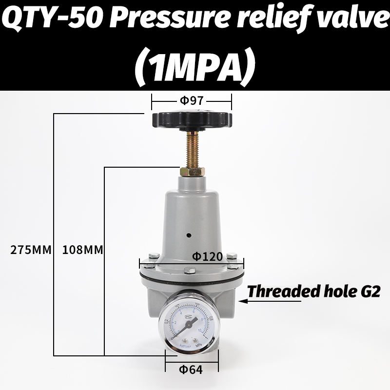 Pneumatische Qtyh Hoge Druk 0 ~ 40 Bar Luchtregelaar Met Meter Poort 1/4 3/8 1/2 2 Inch Bsp 1/2 "Qtyh QTY-08 10 15 20 25 32 40 50: Rode Wijn