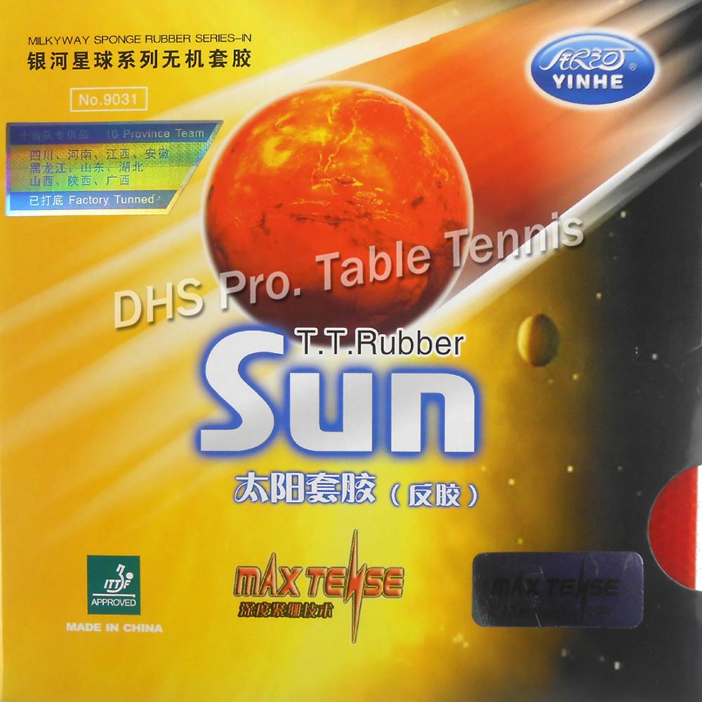 Bordtennis Gummi YINHE Sun Factory Tuned Pips-In med Svamp