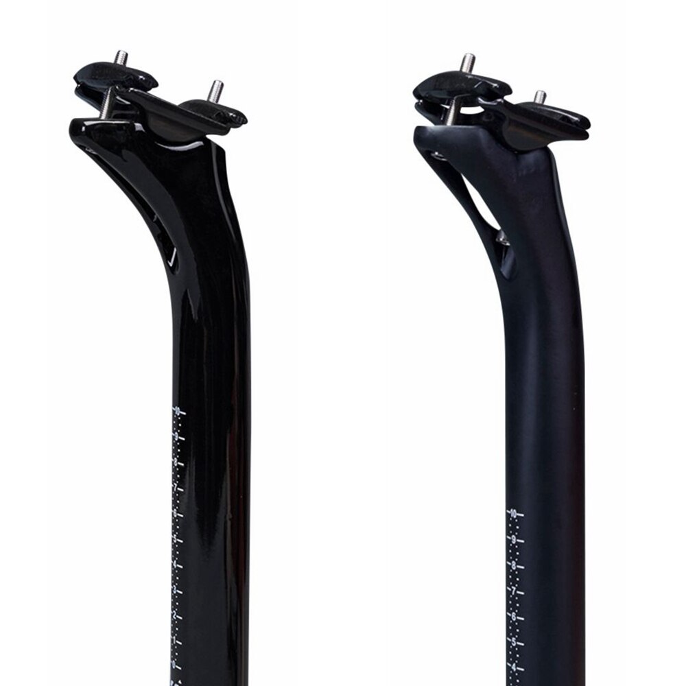 Bicycle Seatpost Offset 25mm Carbon Seat Post MTB Road Bike Seat Tube Diameter 27.2mm 30.8mm 31.6mm Black Glossy Matte