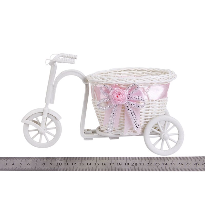 Panier de fleurs Tricycle/vélo fait main pour Vase à fleurs et de décoration de stockage