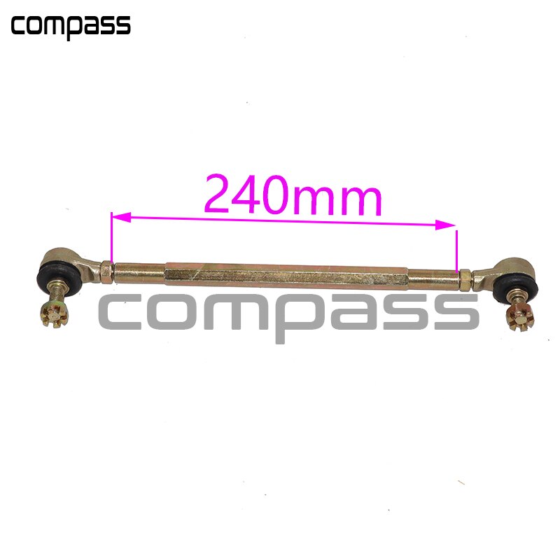1 par 210mm 240mm 250mm 270mm 300mm m10 atv dragstagssatser passar kulled för kina fyrhjulingar delar: 240mm