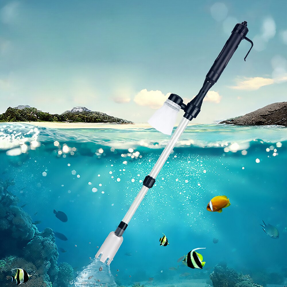 Elektrische Aquarium Fish Tank Vacuüm Schoon Pomp Water Cleaner Sifon