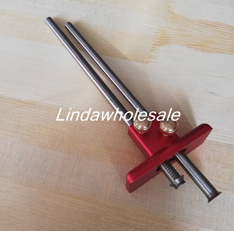 European double-headed scribe blade, wooden scribe-line woodworking crossed-out tool woodworking tools