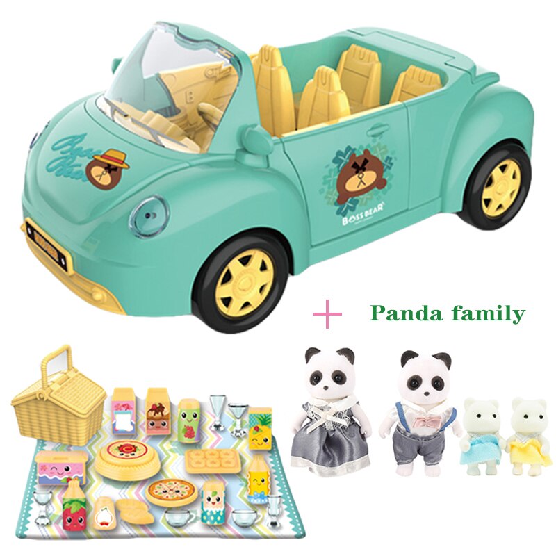 Children's Birthday Simulation Play House Toy Convertible Sliding Car Rabbit Family Ho Package Toy Halloween: 8806-2-G04-K03