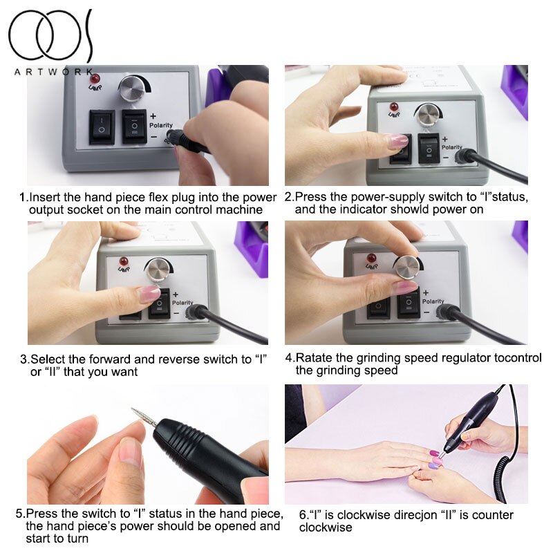 Conjunto eléctrico de manicura , accesorios, lima de uñas, máquina de manicura eléctrica, lima de uñas, herramienta para salones de manicura