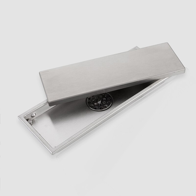 Floor Drains Stainless Steel Linear Shower Floor Drains Tile Insert Drain Channel for Bathroom Kitchen Anti-Odor Invisible Strai