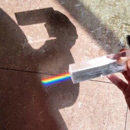 Right Angle Reflection Prism Experimental Optics Mitsubishi Mirror Children Students Look At Rainbow To Take Pictures