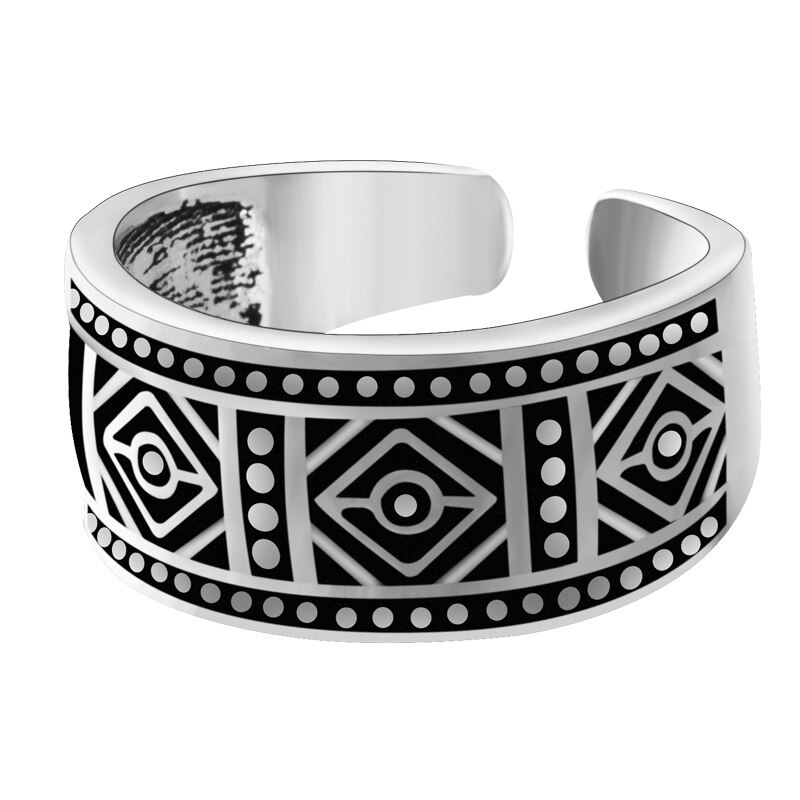 Persönlichkeit gotisch Jahrgang Geometrische Ringe Für Frauen Braut Hochzeit Engagement Punk Resizable Antike Ringe Felsen Schmuck
