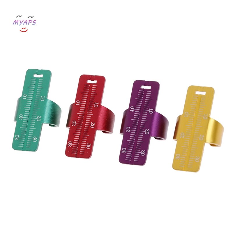 Stainless Steel Dental Equipment Endodontic Finger Ruler For Endo Span Measurement Scale Gauge Instrument Tool Dentist 4 Colors