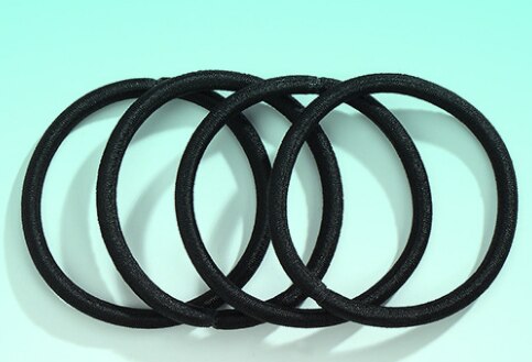 Kvinder voksen hår tilbehør til kvinder base hår ring høj elastisk gummibånd enkel til hestehale reb: 8 stykker