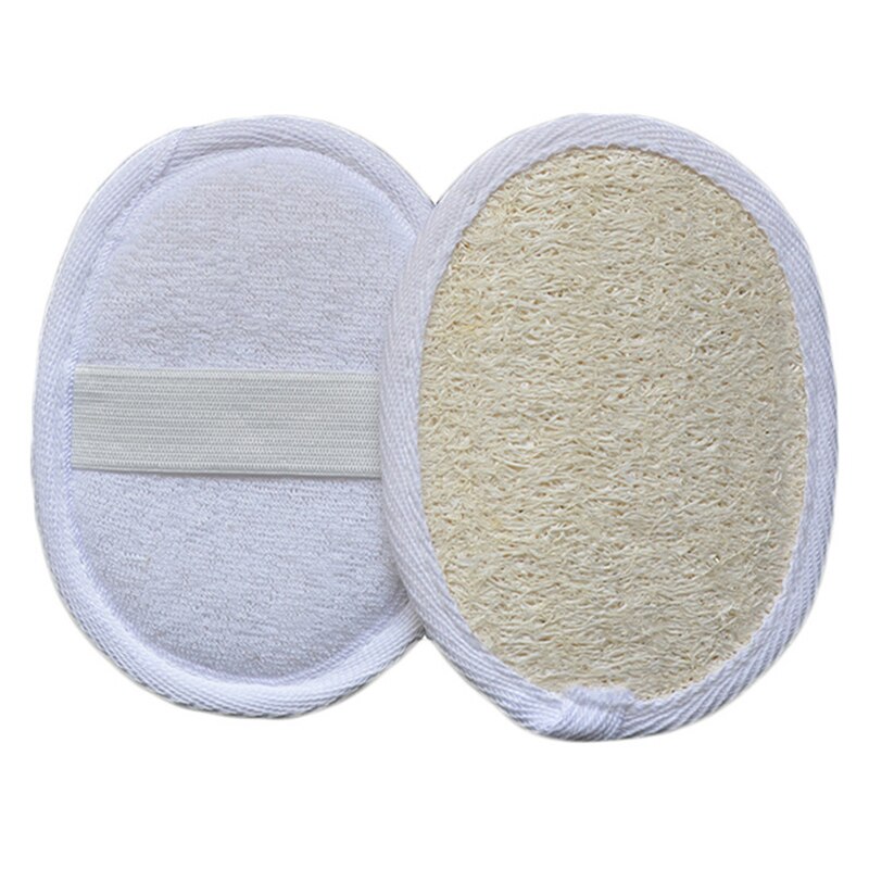 10 Stuks Natuurlijke Loofah Spons Wrijven Exfoliëren Bad Handschoen Ovale Bad Handdoek Huid Schijf Pads Mannelijke Vrouwelijke Gezicht reinigingsborstel
