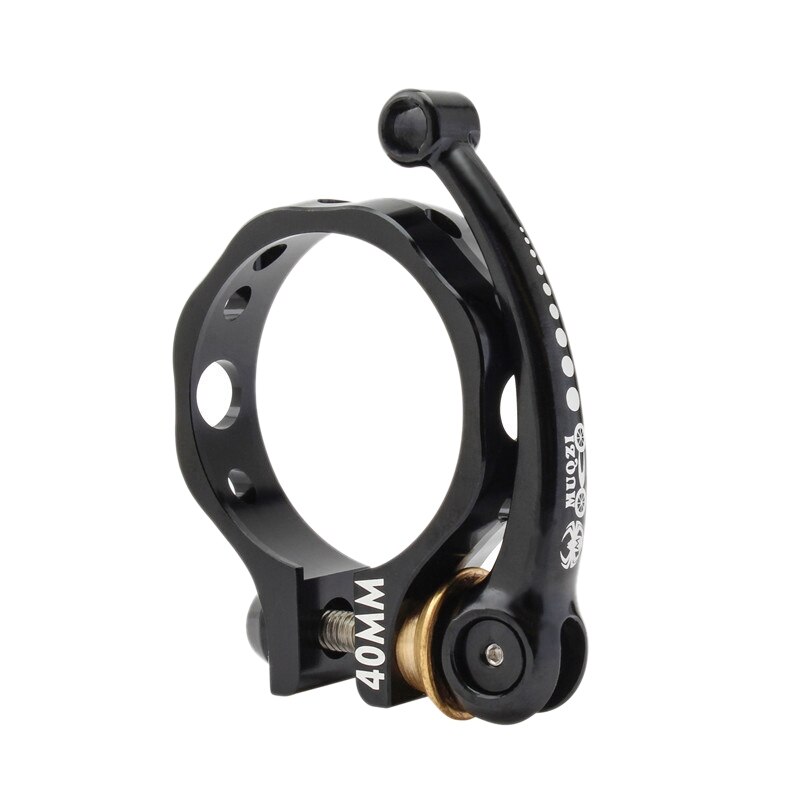 MUQZI Folding Bike Seat Post Clamp Ultralight Aluminum Alloy Quick Release Seatpost Collar 40mm for Folding Bikes: Black