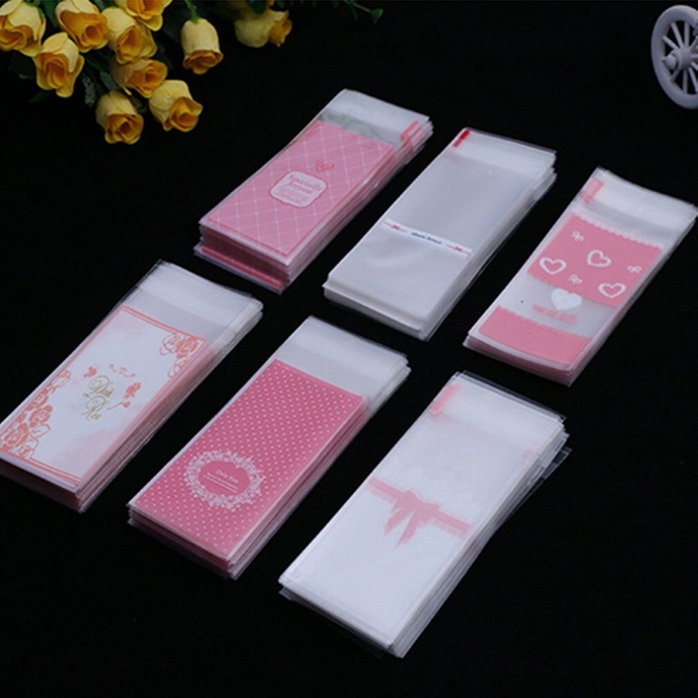 Lipstick Single Packing Bag Lip Balm Sealing Bag Lipstick Packaging Self-Adhesive Bag Rectangle Packing Bag