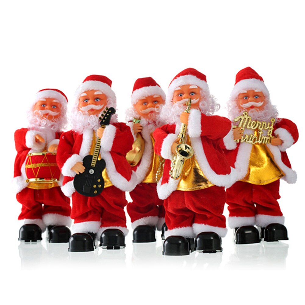 Kerst elektrische oude man muziek oude man kerst poppen speelgoed kinderspeelgoed jaar decoraties voor thuis