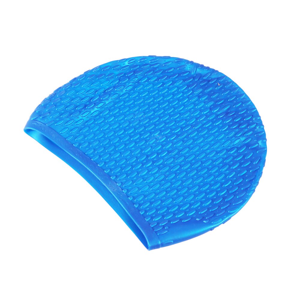 Swimming Cap Hat Water Pattern Waterproof Silicone Nontoxic Swimming Cap Hat Men Women Girls Boys Sporty Bathing Cap(Black): Blue