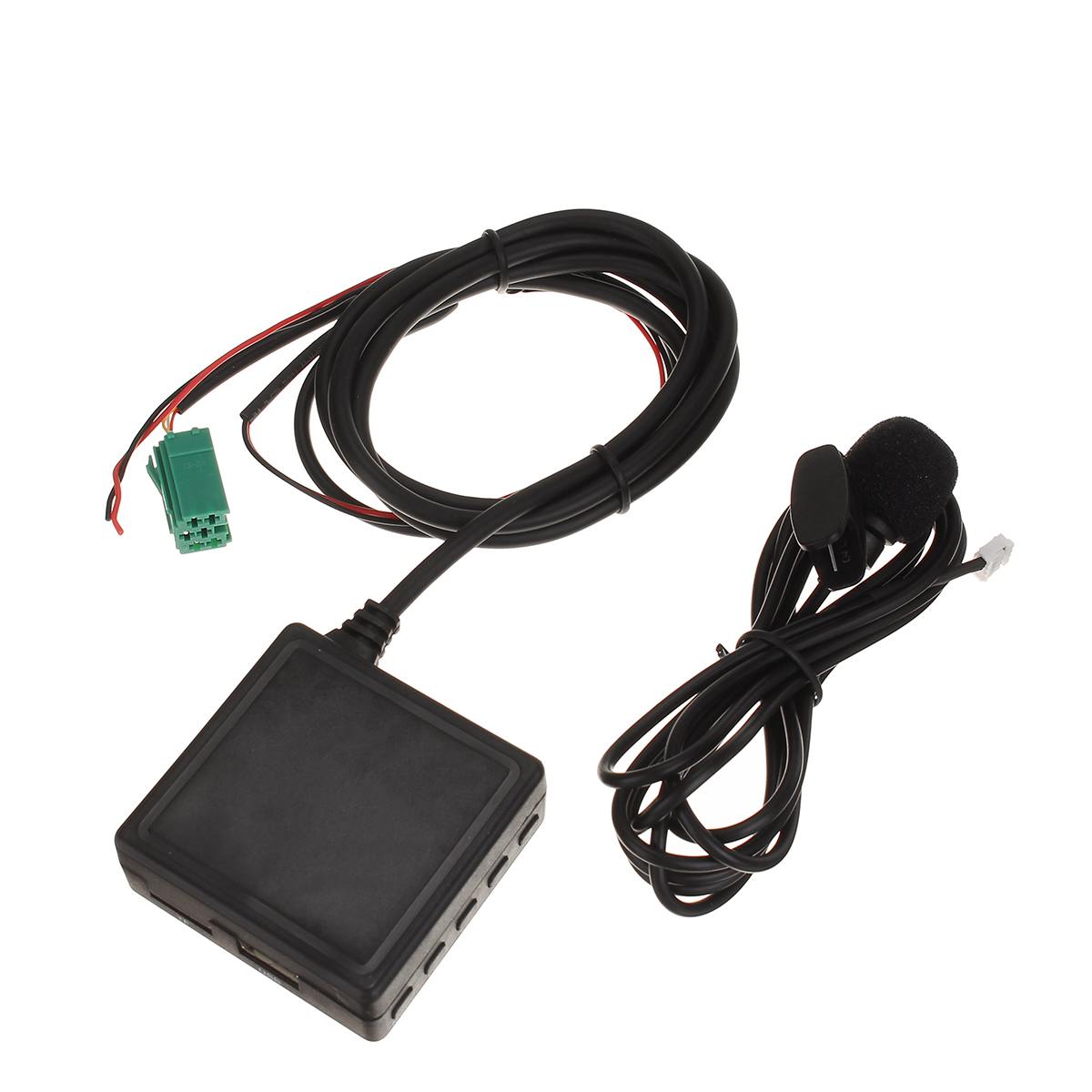 6 -pins 3.5 mm- aux tf usb microfoon media bluetooth aux adapterkabel stereo voor renault 2005