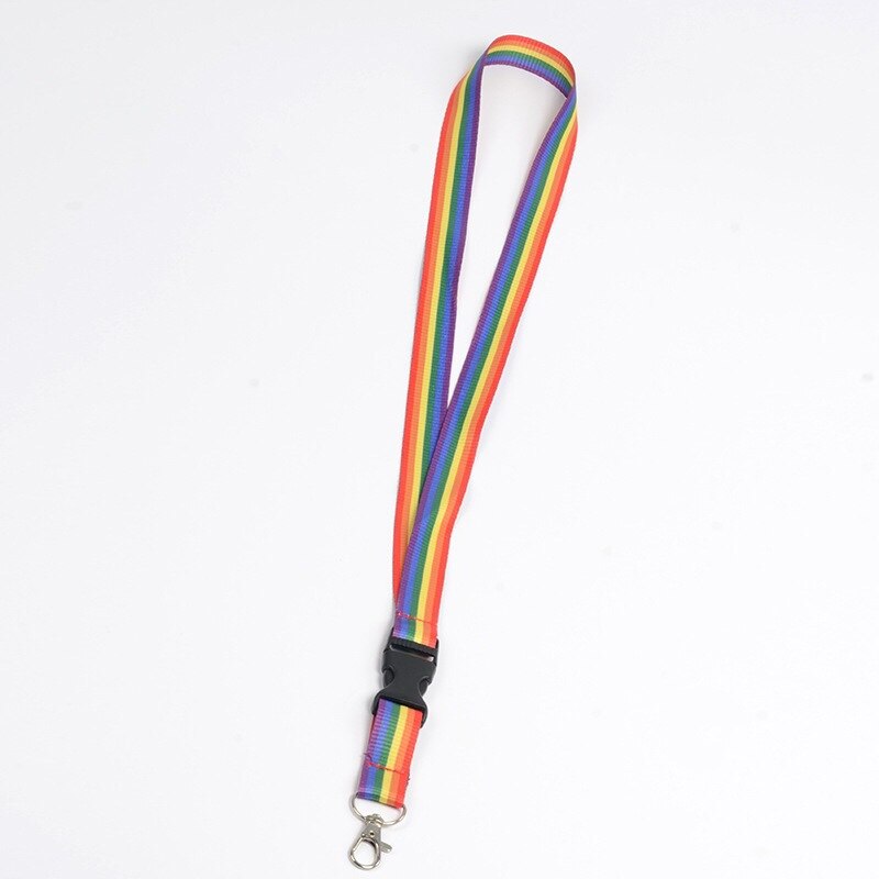 Regenboog Mobiele Telefoon Bandjes Hals Lanyards Voor Sleutels Id Kaart Mobiele Telefoon Usb Houder Hang Touw Singels: rainbow