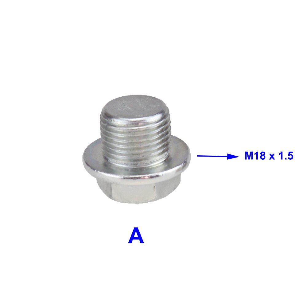 Oxygen Sensor Stainless Steels Bung Plug Nut Stepped Mounting Cap Kit Plug Nut Plug Wideband Nut Fitting Weld Bungs M18X1.5: A