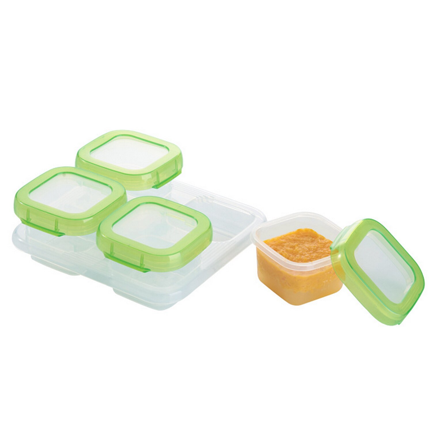 Reusable Leak-Proof Baby Formula Food Feeding Storage Container Freezer Cubes Cups Jars Box Case with Trays for Infants Toddler