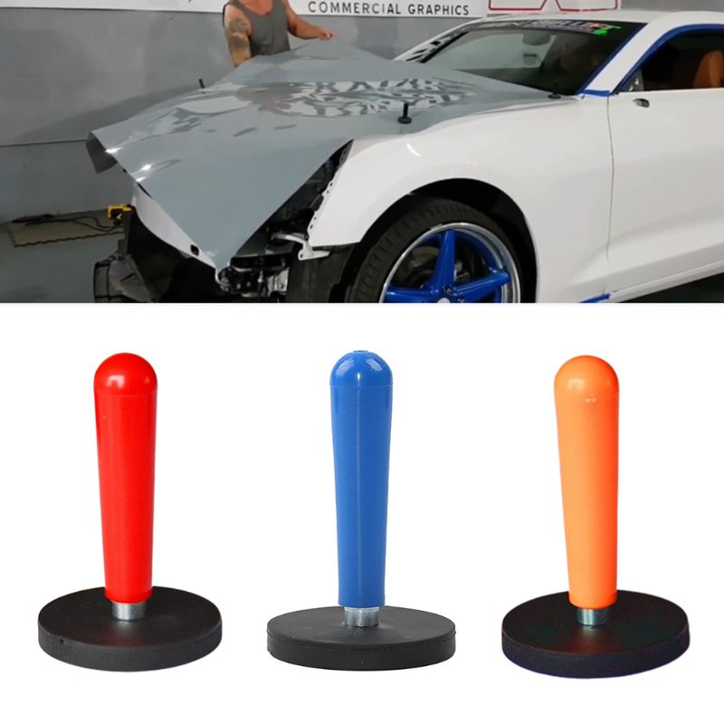 2 stk bil wrap griber stærk magnetisk holder køretøj folie vinyl film klistermærker indpakning installation værktøj magnet fix skilt værktøj