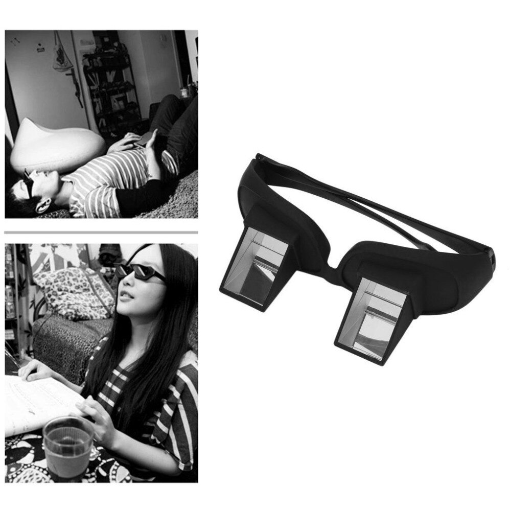 Funny Lazy Periscope Horizontal Reading TV Sit View Glasses On Bed Lie Down Bed Prism Spectacles The Lazy Glasses Convenient