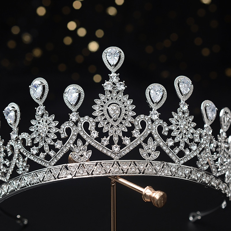 Cristal de luxo pavão nupcial tiaras cz coroas strass pageant diadema barroco coroa noiva headbands casamento acessórios para o cabelo