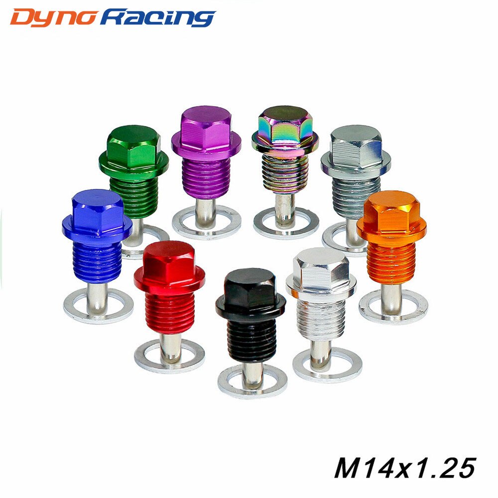 M14*1.25MM Magnetic Oil Drain Plug Aluminum Bolt/Oil Sump drain plug For Most All vehicles with 14x1.25 thread