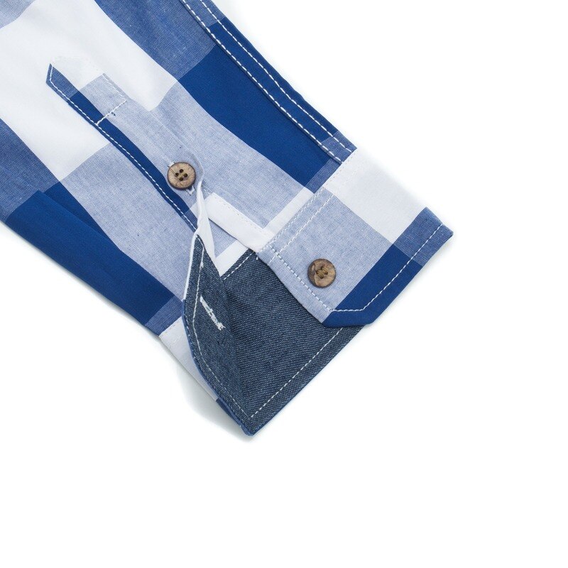 Casual Mannen Klassieke Plaid Shirt Lange Mouwen Mannen Katoen Lange Mouwen Plaid Shirt Casual Revers Shirt shirt Mannen