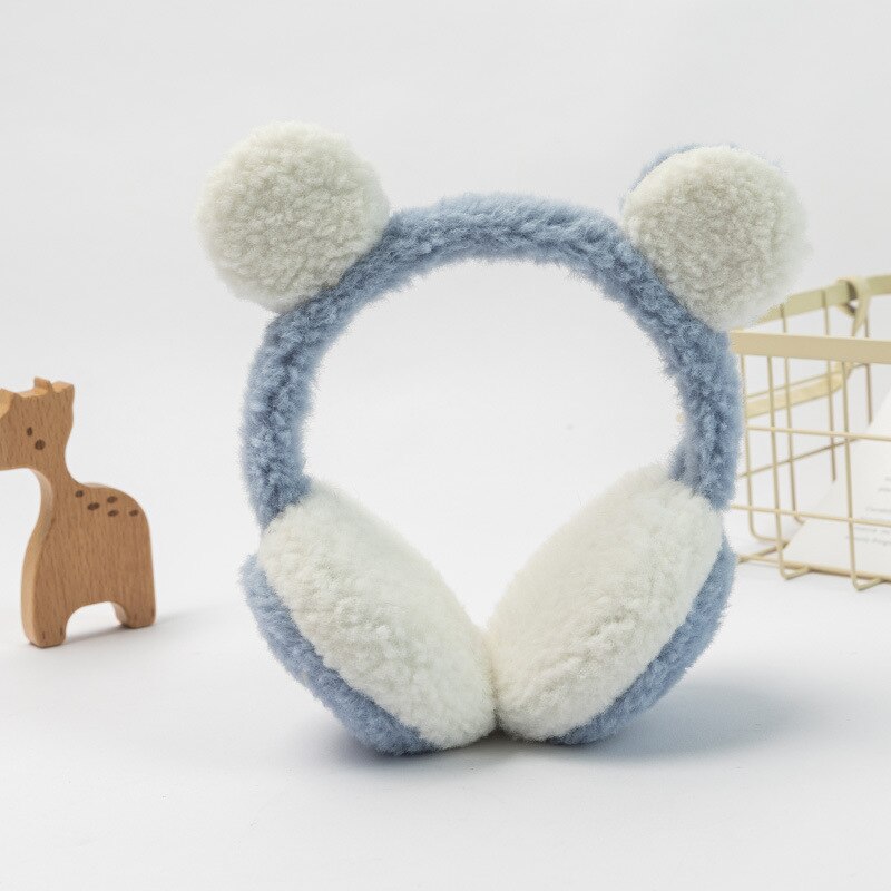 Cute Warm Panda-shaped Earmuffs Fashionable Korean Version Earmuffs Popular Comfortable Antifreeze Neutral Winter Plush Earmuffs