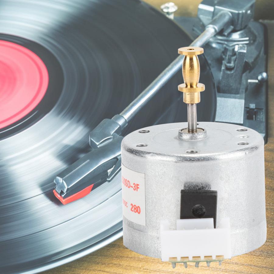 DC 12V 3-Speed Brush Vinyl Record Recorder Turntables Motor 25mm Mounting Hole 78RPM for Most 3-speed Turntables