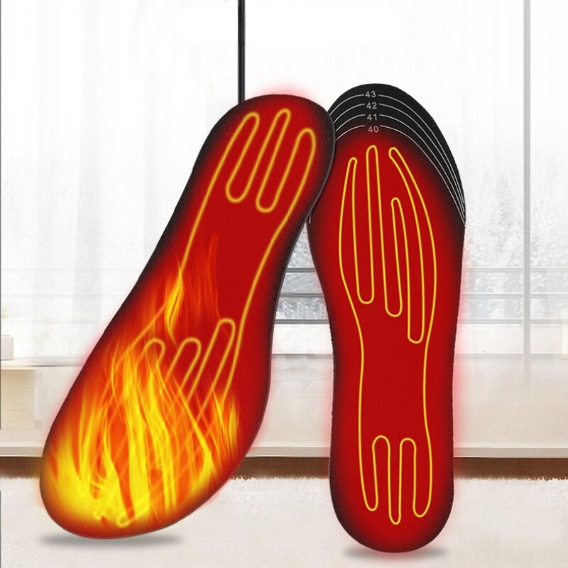 Inlegzolen Voor Schoenen Usb Verwarmde Inlegzolen Voeten Zachte Wasbare Voet Pad Mat Elektrisch Verwarming Inlegzolen Wasbaar Warm Thermische
