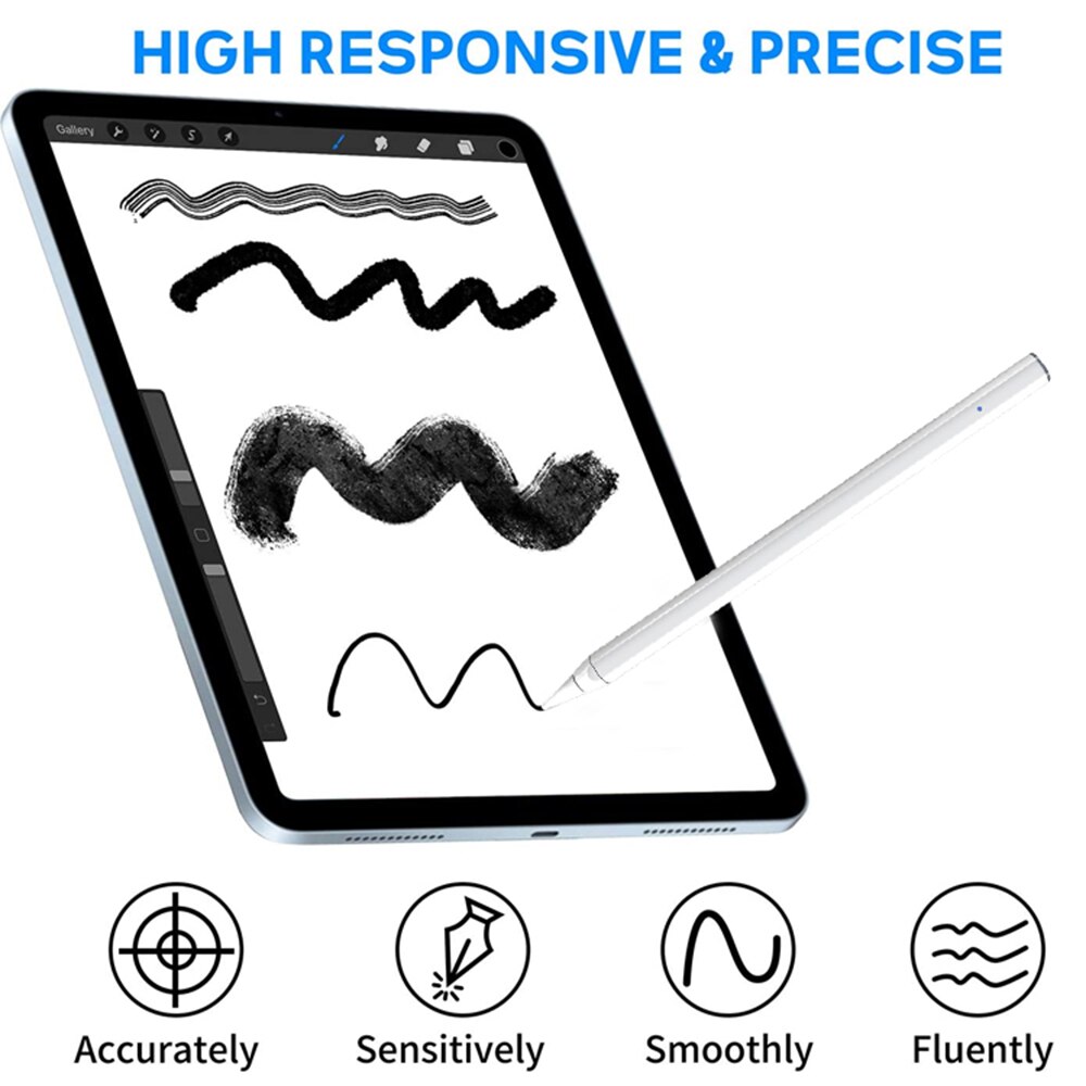 For Stylus Pen Apple Pencil 2 1 For iPad Pro 11 12.9 9.7 10.2 8th 7th Air 3 4 For iPad Pencil with Palm Rejection 애플펜슬