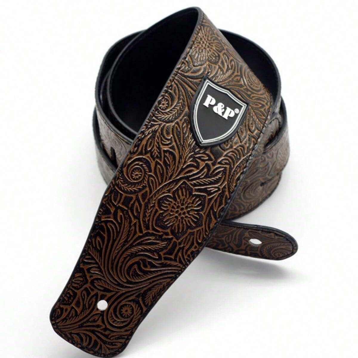 Guitar Strap Vintage 2.5 Inch Adjustable Soft Embroidered Belt Classical Bass Music Hobby Guitar Accessories: Yellow