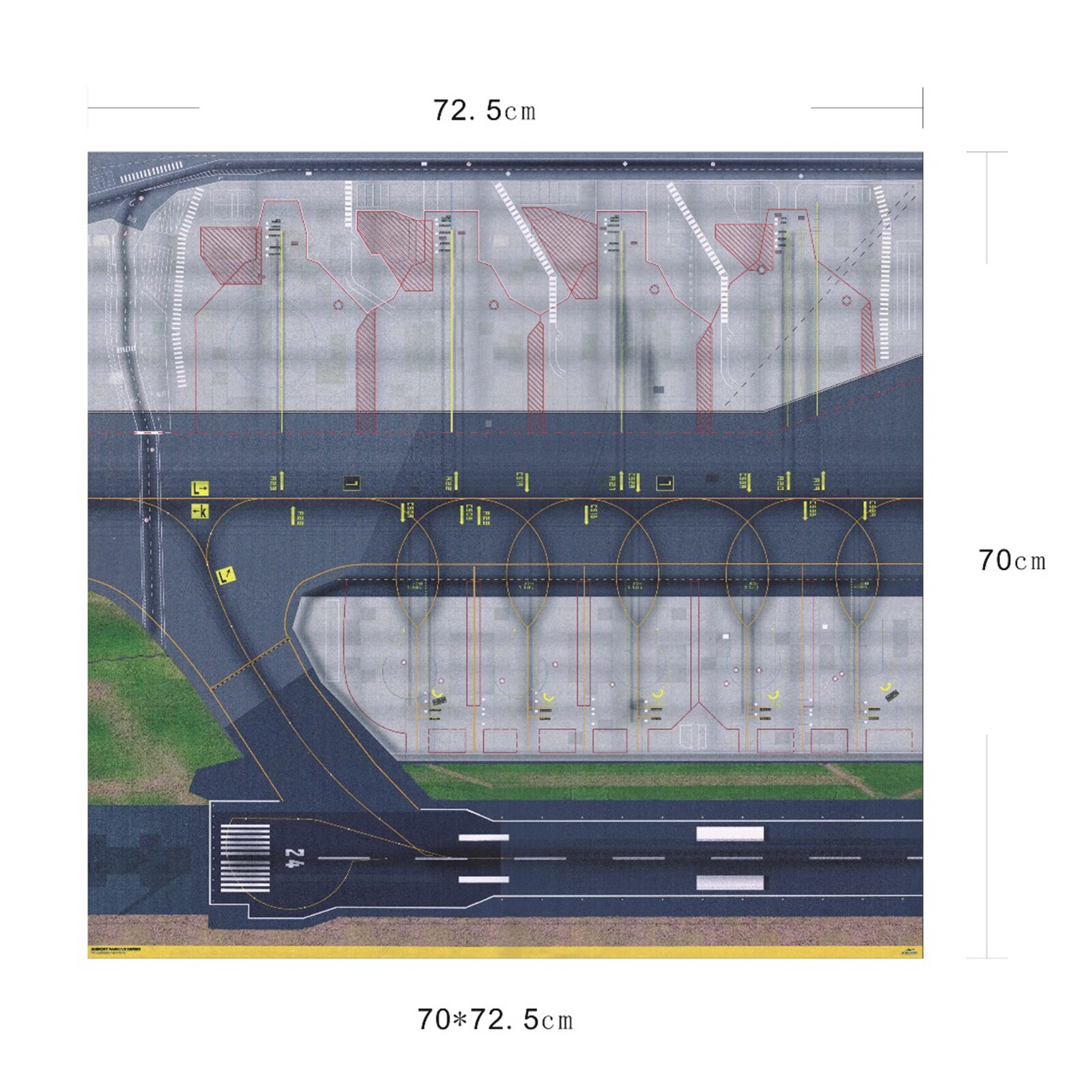 Model Airport Layout Sheet / Apron for 1/400 and 1/500 Runway Sections Accs