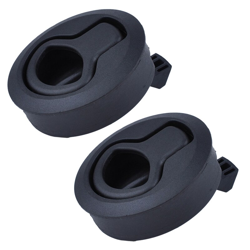 2 pièces noir 2 pouces chasse tirer claquement loquet pour bateau pont trappe 1/4 pouces Style de verrouillage de porte pour RV remorque bateau: Default Title