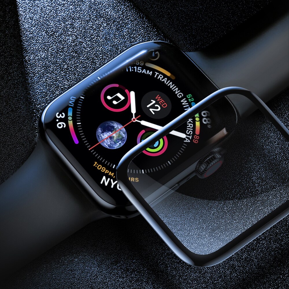 Gehard Glas Voor Apple Horloge 6 44Mm 40Mm Iwatch 3 2 1 42Mm 38Mm 3D 9H Screen Protector Apple Horloge 5 4 3 2 Se Accessoires 44
