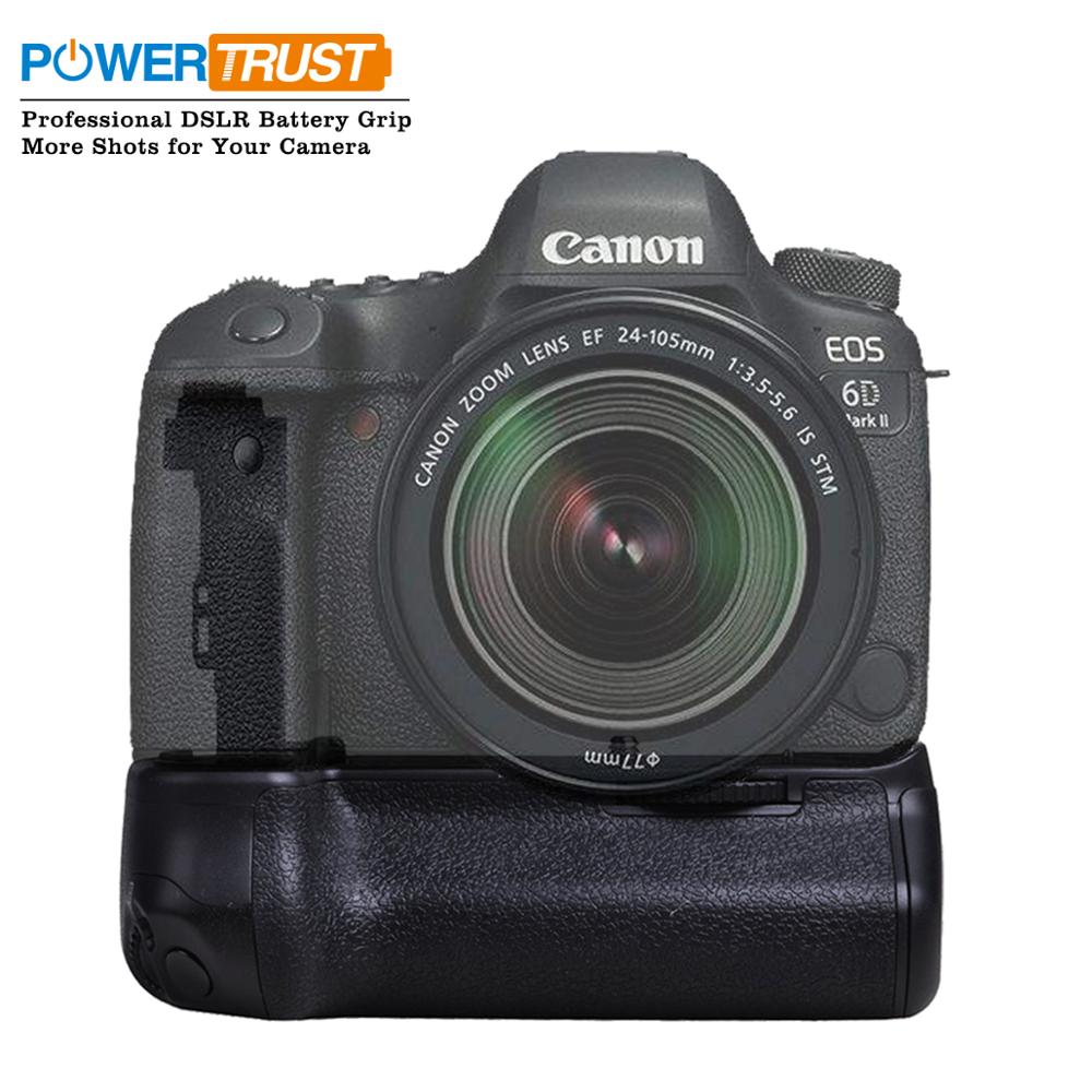 PowerTrust BG-E21 Batterij Grip Houder voor Canon 6D Mark II 6D2 DSLR Camera werk met LP-E6/LP-E6N Batterij