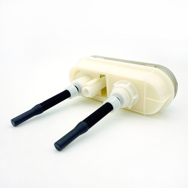2 uds 100x38mm botones dobles de descarga de inodoro cuadrado, tapa de cerámica de tanque de agua doble botón