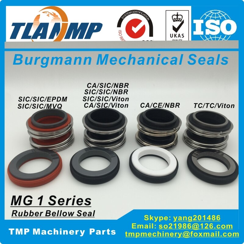 MG1-50 , MG1/50-G60 , MB1-50 , 109-50 Burgmann Mechanical Seals for water Pumps with G60 Cup seat