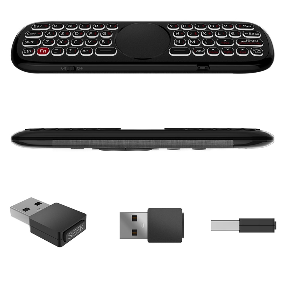 Wechip W2 Pro Air Mouse Voice Remote Control Microphone W1/W2/R2 2.4G Wireless Mini Keyboard Gyroscope for Android TVBox Mini PC