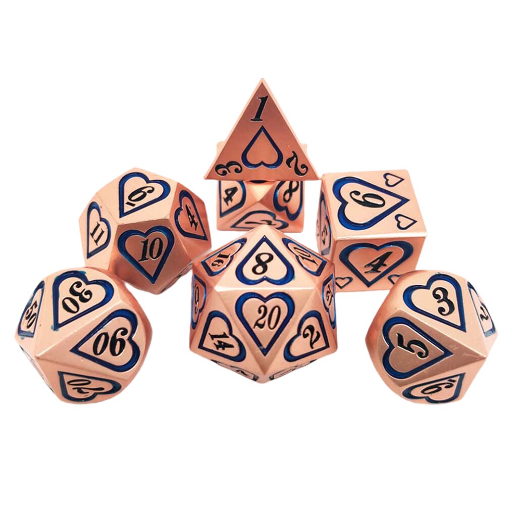 7Pcs Polyhedrale Dobbelstenen Set Voor Mtg Dnd Trpg Rollenspel Board Game Rekwisieten Levert D4 D6 D8 D10 D12 d20Multi Side Dobbelstenen: Style 7