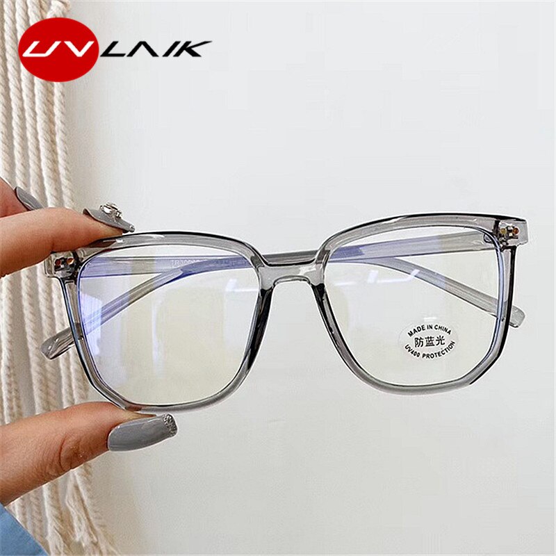 Gafas protección contra azul UVLAIK , montura de gafas para montura de gafas para ordenador, monturas transparentes Vintage para hombre – Grandado