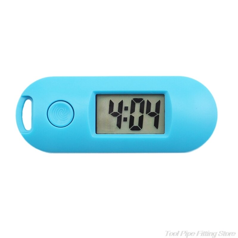 Portable Silent Digital Electronic Clock for Student Exam Study Library Mini Pocket Watch Green Backlight LCD Display M09 21: Blue