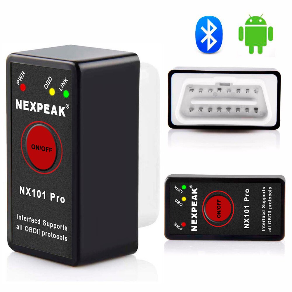 Herramienta de diagnóstico de coche, accesorio V1.5 ELM327 OBD2 escáner Bluetooth Pic18f25k80 OBD 2 Mini autoescáner ELM 327, escáner automático NX101 Pro