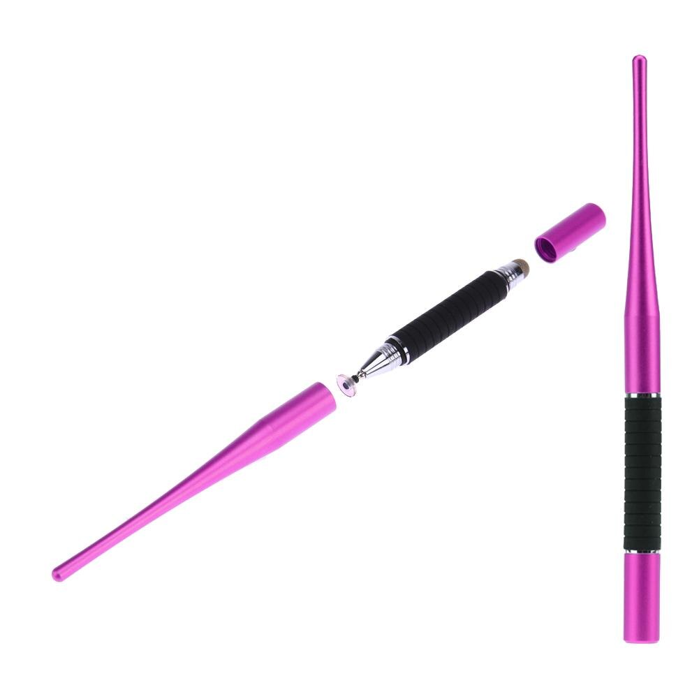 Universal 2 In 1 Capacitive Pen Touch Screen Drawing Pen Stylus Pens for Smartphone for iPhone for iPad Tablet PC: Pink