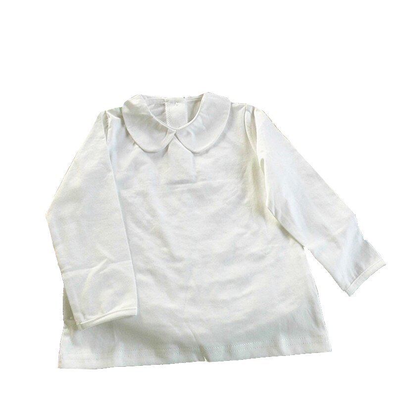 Mode Witte Baby Blouse Lente Zomer Baby Meisjes Kleding Leuke Baby Blouse Peuter Blouse Tops Voor Jongens